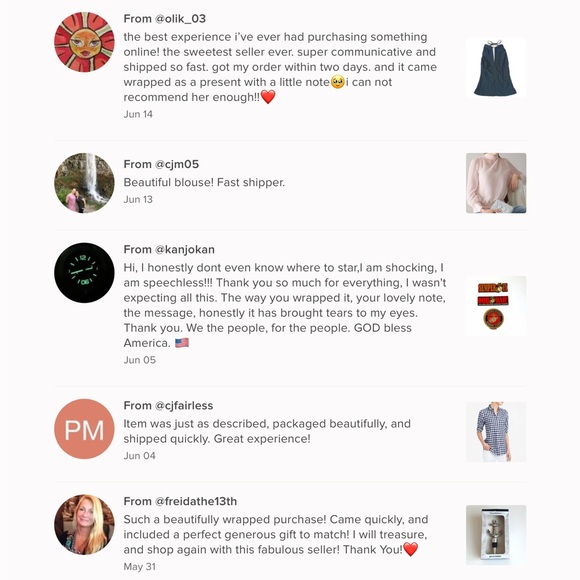 🫶🏼💗Love Notes From My Lovely Poshers!💗🫶🏼 - Picture 3 of 16